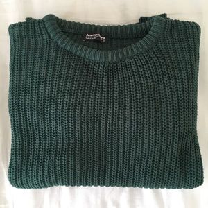 American Apparel fisherman pullover sweater Sz M